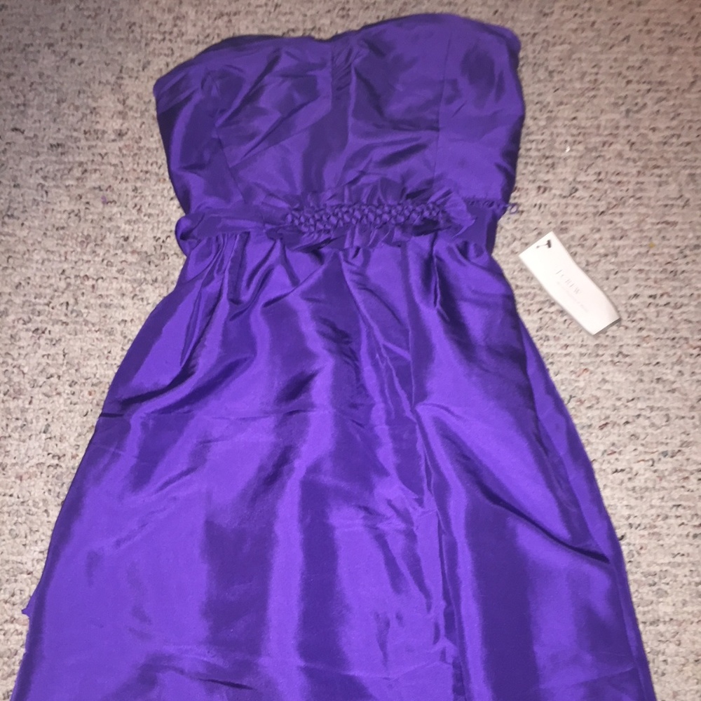 Brand NEW J. Crew 100% Silk Deep Purple Dress